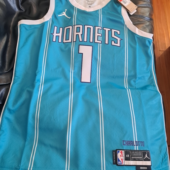 Jordan, Shirts, Lamelo Ball Hornets Home Jersey 22